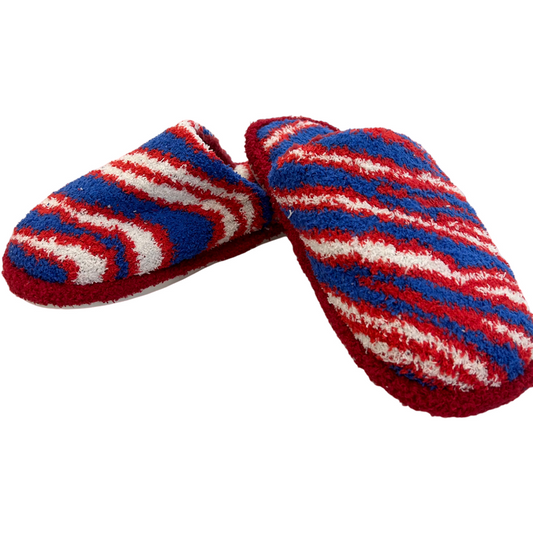 Buffalo Zebra Plush Slipper