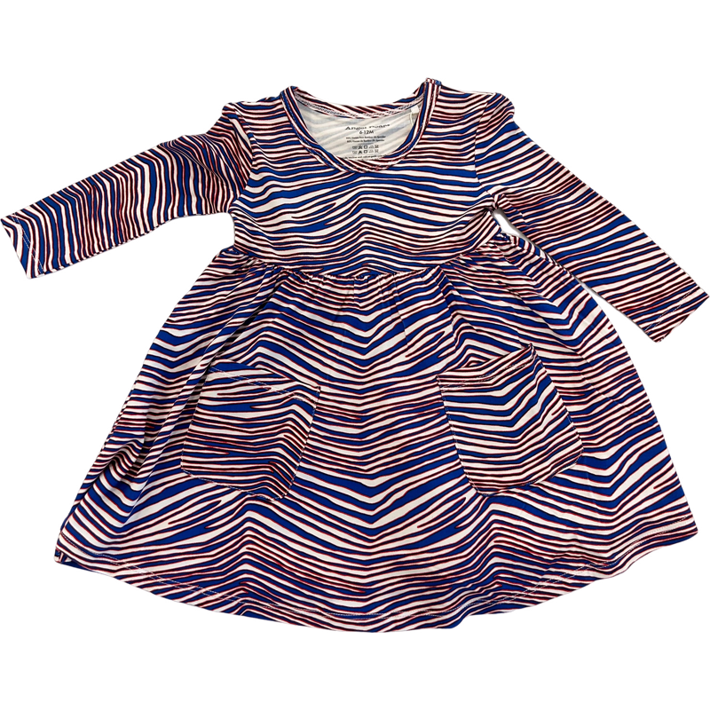 RWB Zebra Infant Twirly Dress