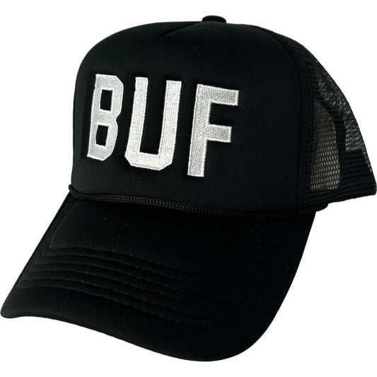 BUF Trucker Hats in Black/White