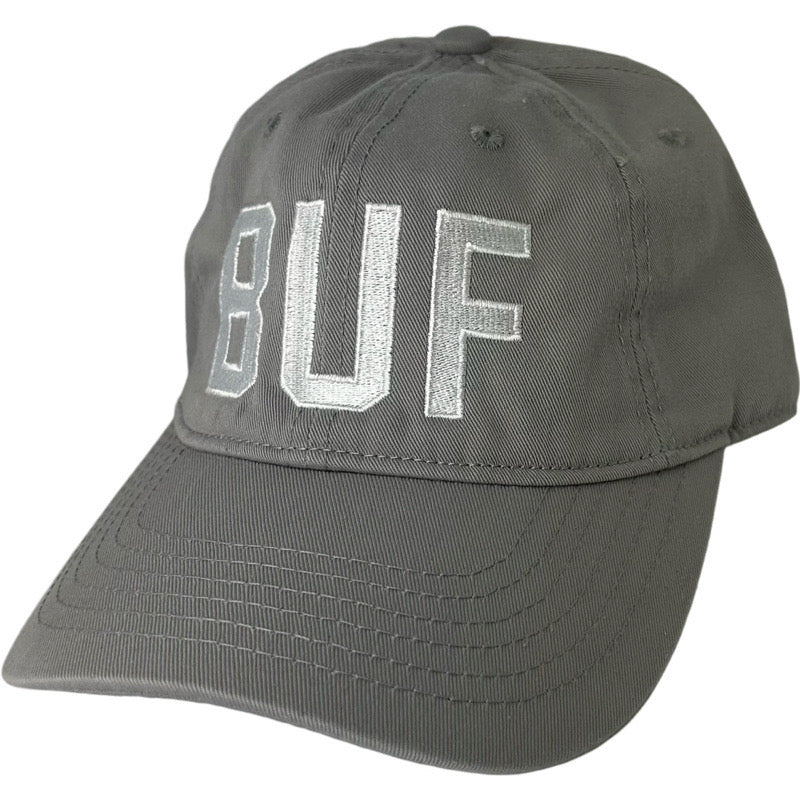 BUF Baseball Caps in Light Grey/White