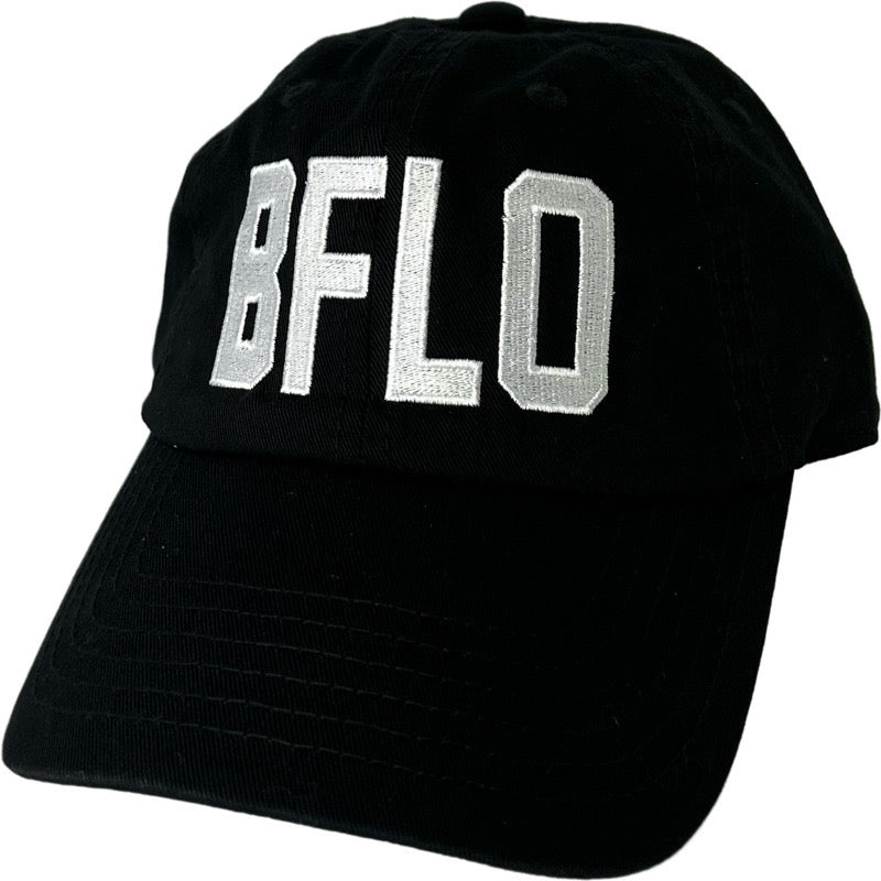 BFLO Baseball Caps in Black/White