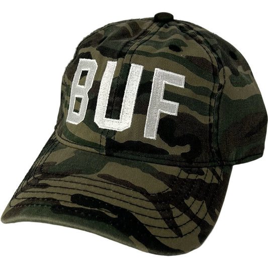 BUF Baseball Caps in Camo/White