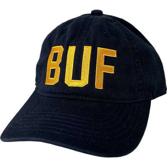 BUF Baseball Caps in Navy/Gold