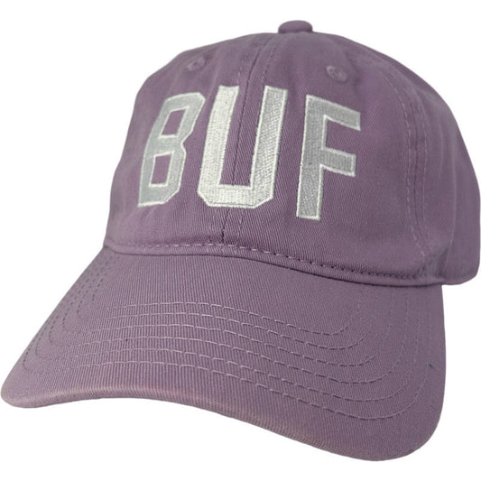 BUF Baseball Caps in Lavender/White