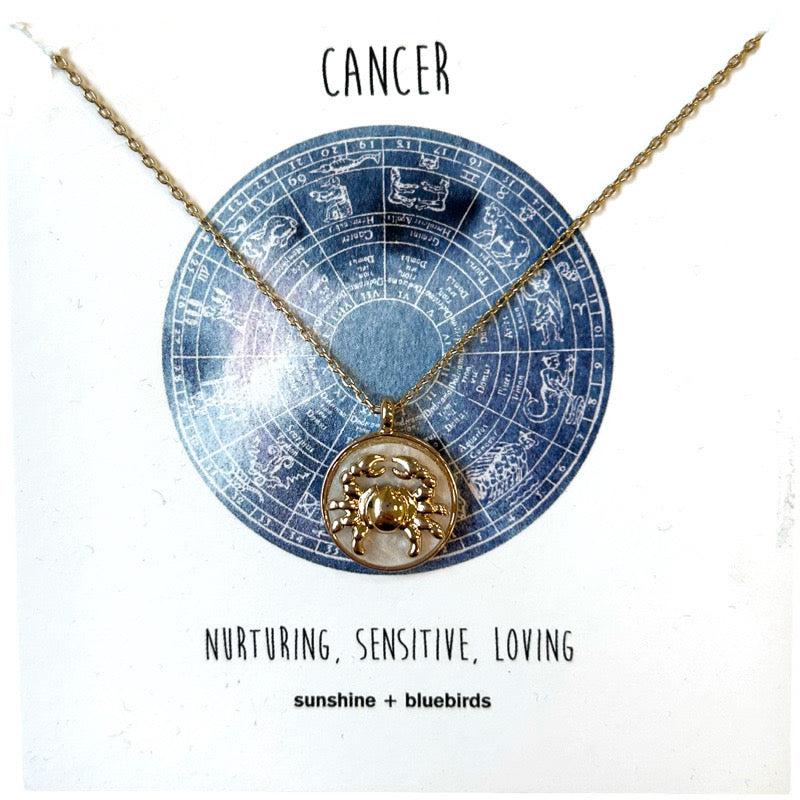 Zodiac Mother of Pearl Necklace