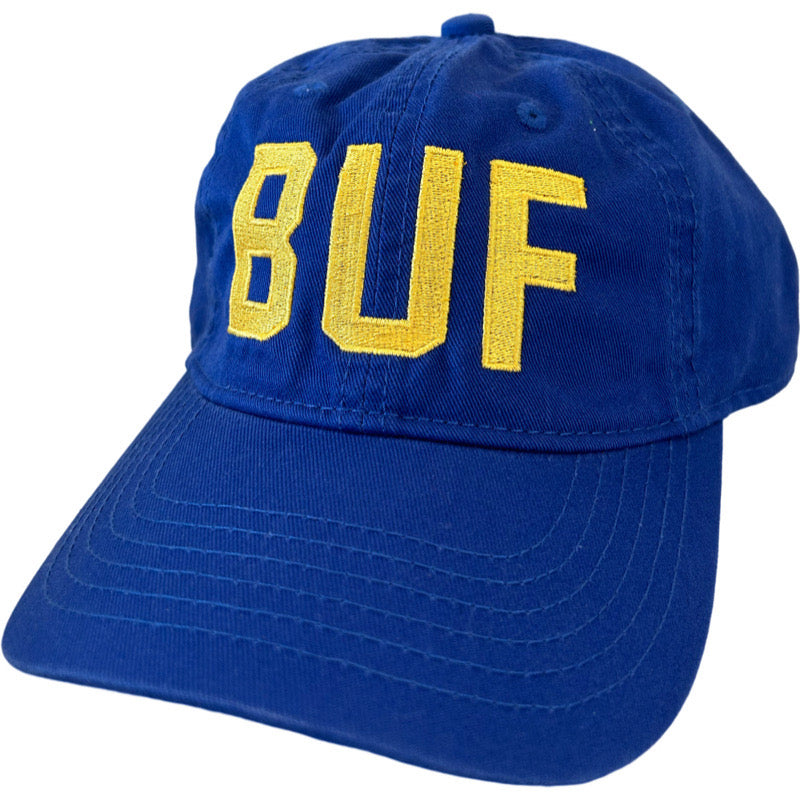 BUF Baseball Caps in Royal/Gold