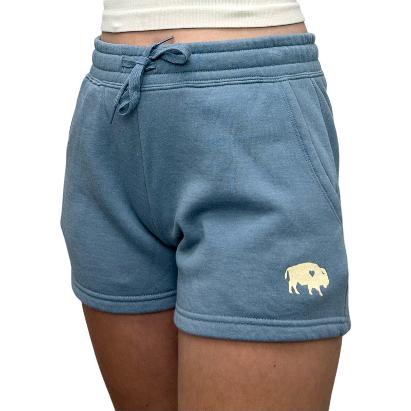 Standing Buffalo Shorts in Misty Blue