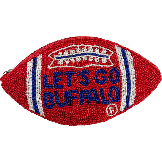 Lets Go Buffalo Football Pouch