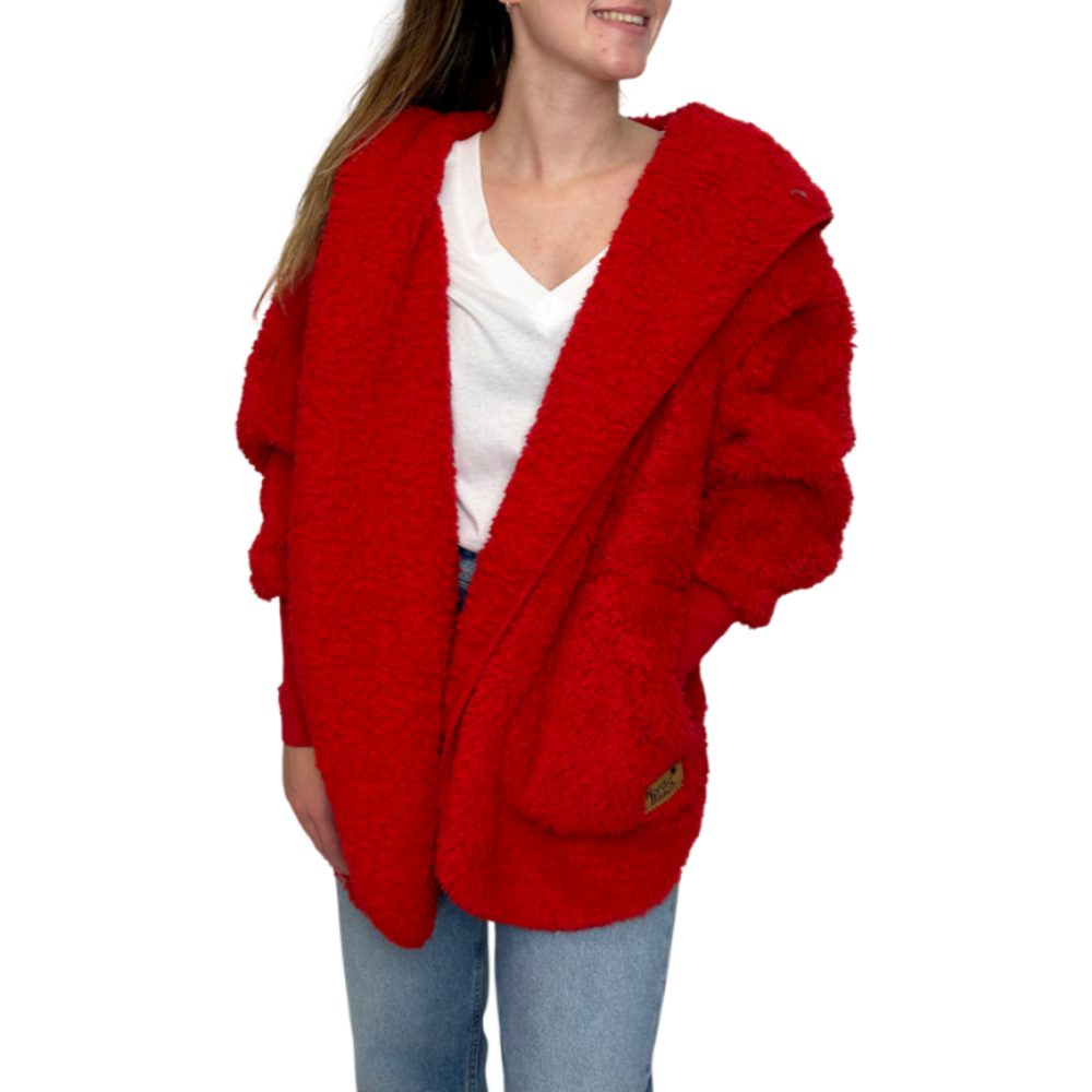 Nordic Beach Sherpa Body Wrap in Candy Apple