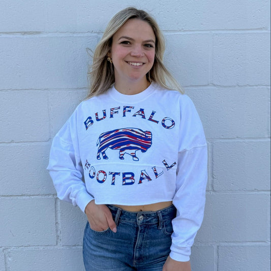 L/s Zebra Crop Bflo Football