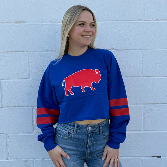 L/s Lets Go Buf Crop
