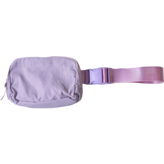 Nylon Belt Bag in Light Purple