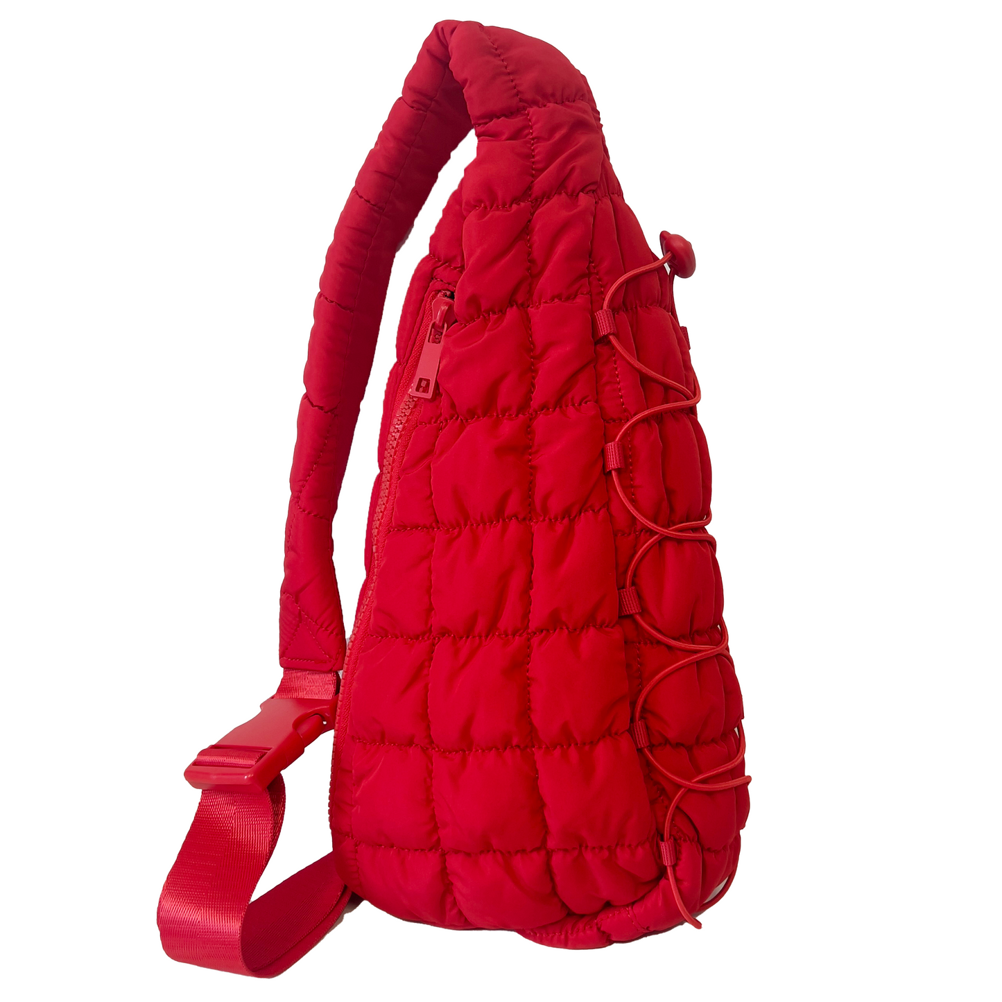 Quilted Sling Bag in Red