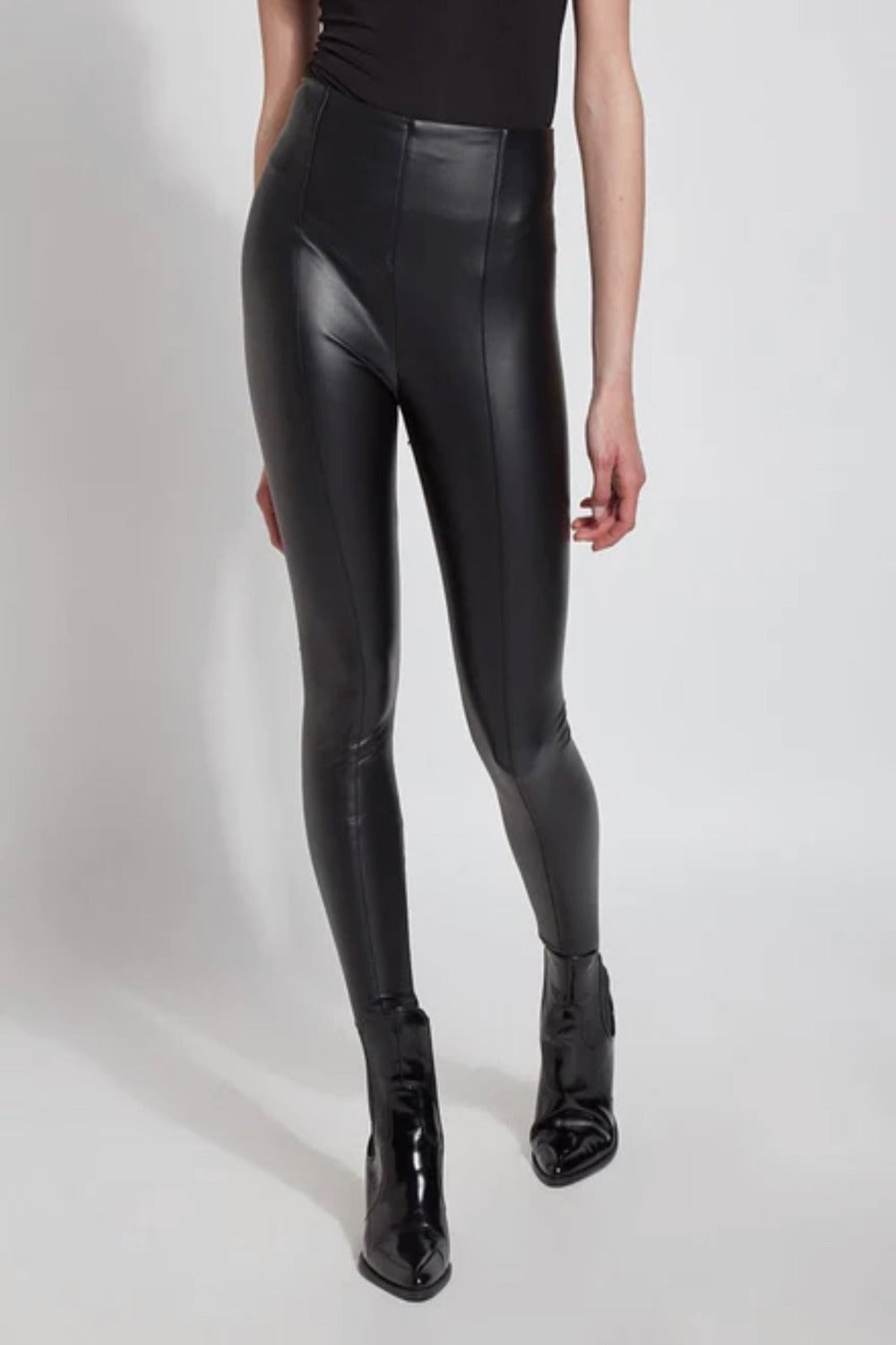 Hi Waist Vegan Legging in Black