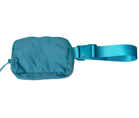 Nylon Belt Bag in Teal