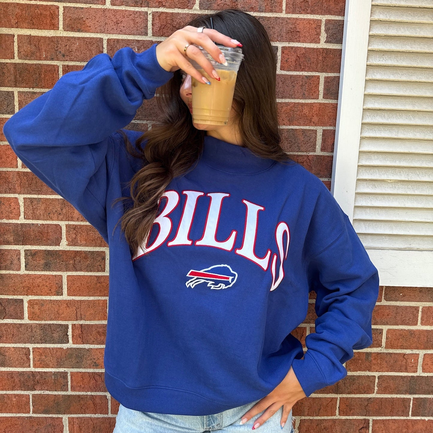 Bills Royal Vantage Mock Neck