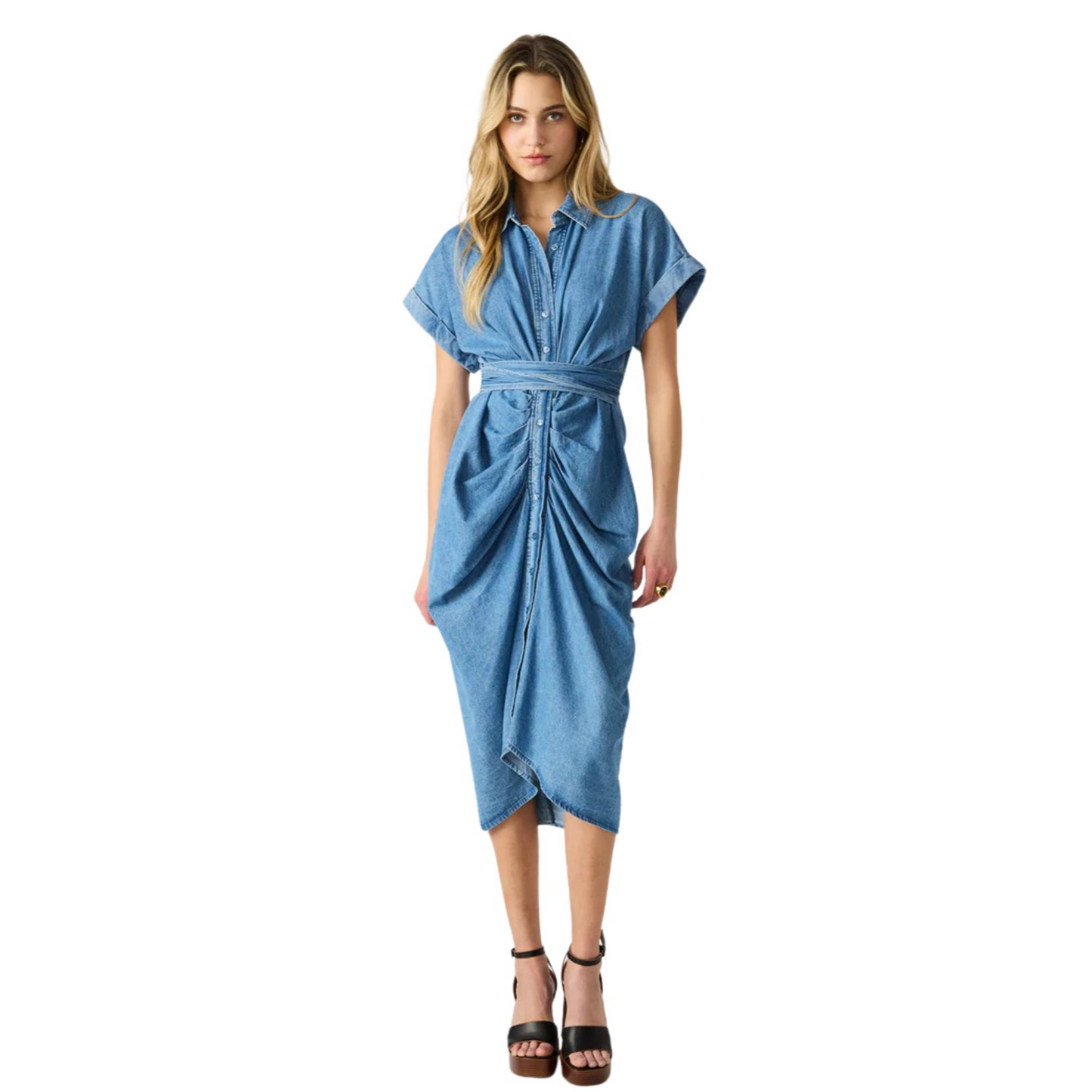 Tori Dress in Chambray