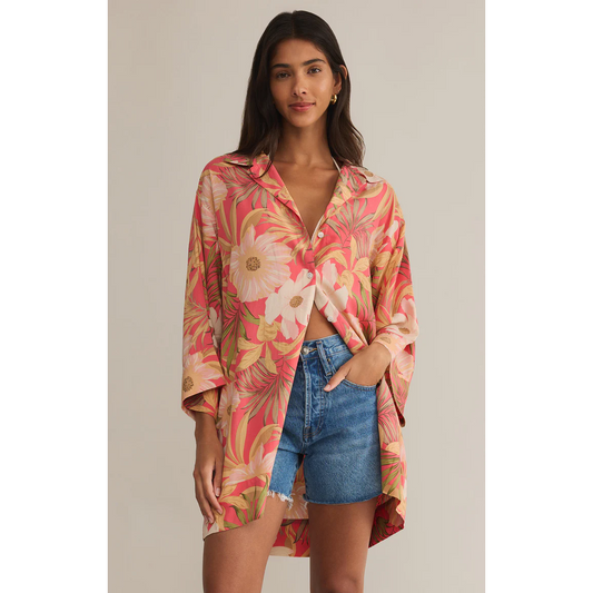 Gellar Barra Mini Dress in Sunset Pink
