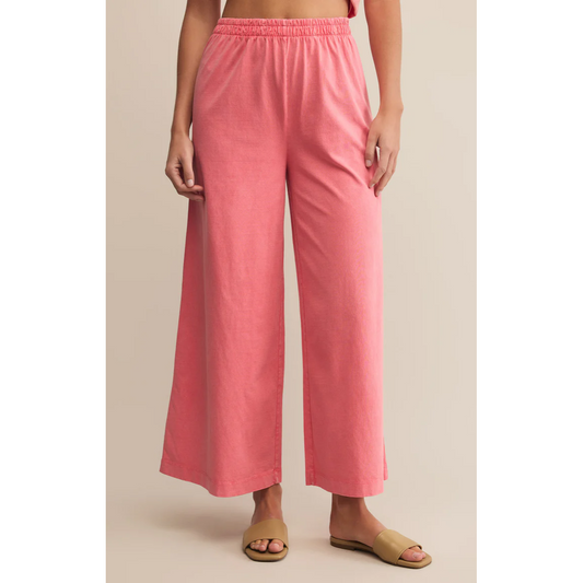 Scout Jersey Flare Pant in Sunset Pink