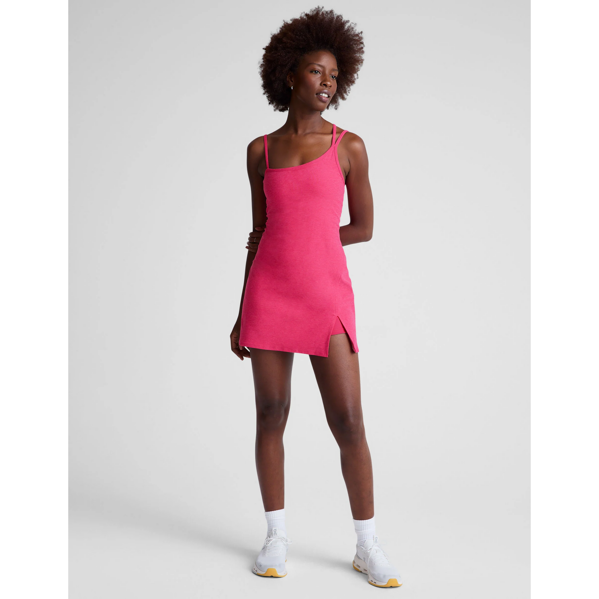 Beyond Yoga Spacedye Fearless Mini Dress Vivid Pink Heather S Beyond Yoga Spacedye Fearless Mini Dress Vivid Pink Heather S