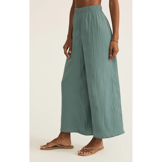 Sunset Satin Pant in Sea Pine