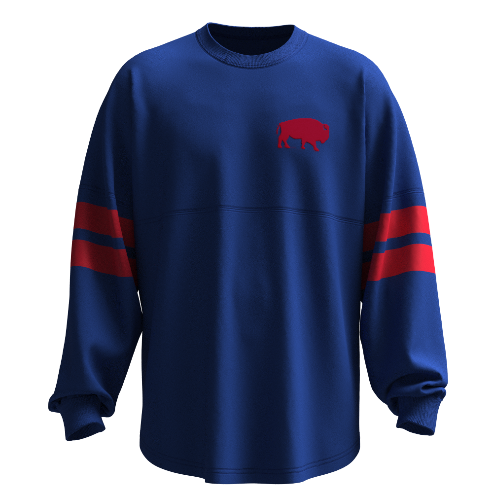 Long Sleeve Buffalo Football Crew