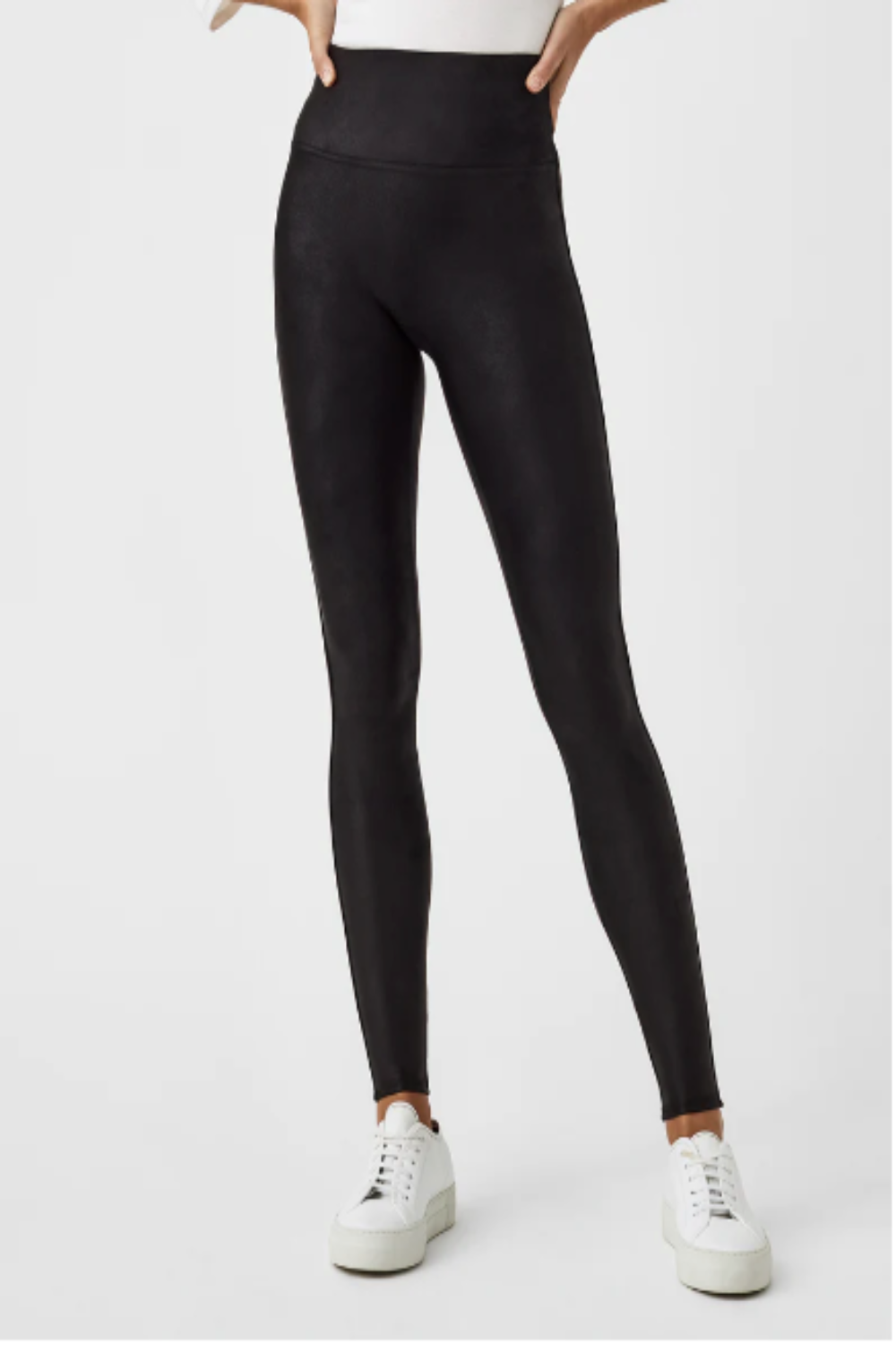 Doorbuster- She's Complicated Fleece Lined Faux Leather Leggings (Black)