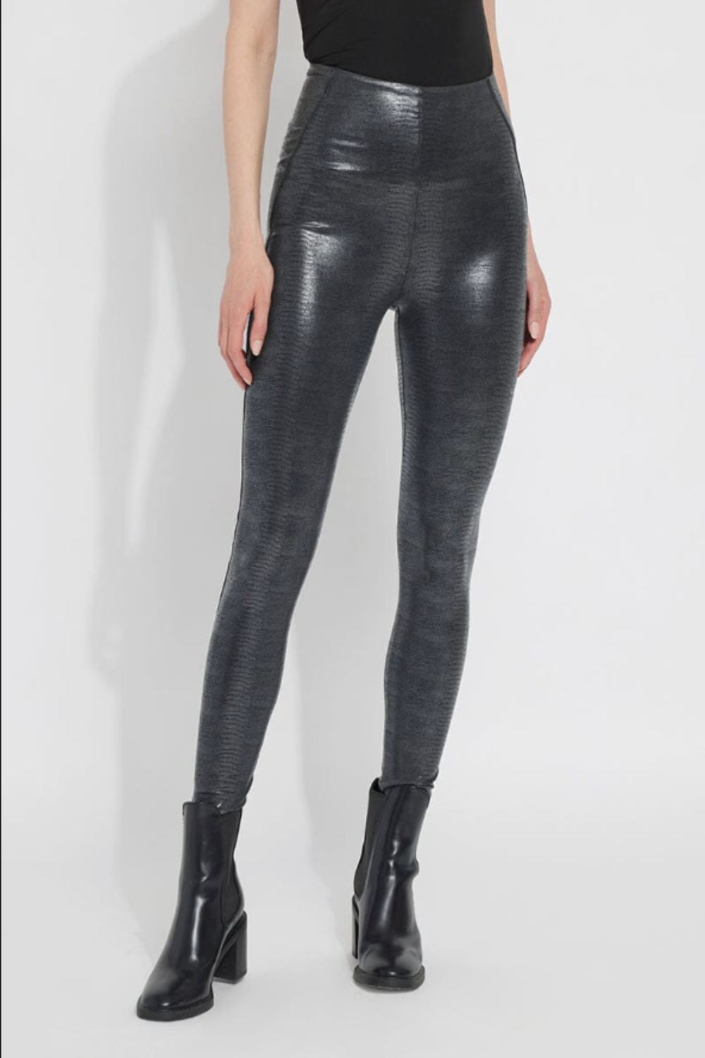 Patterned Matilda Leggings in Black