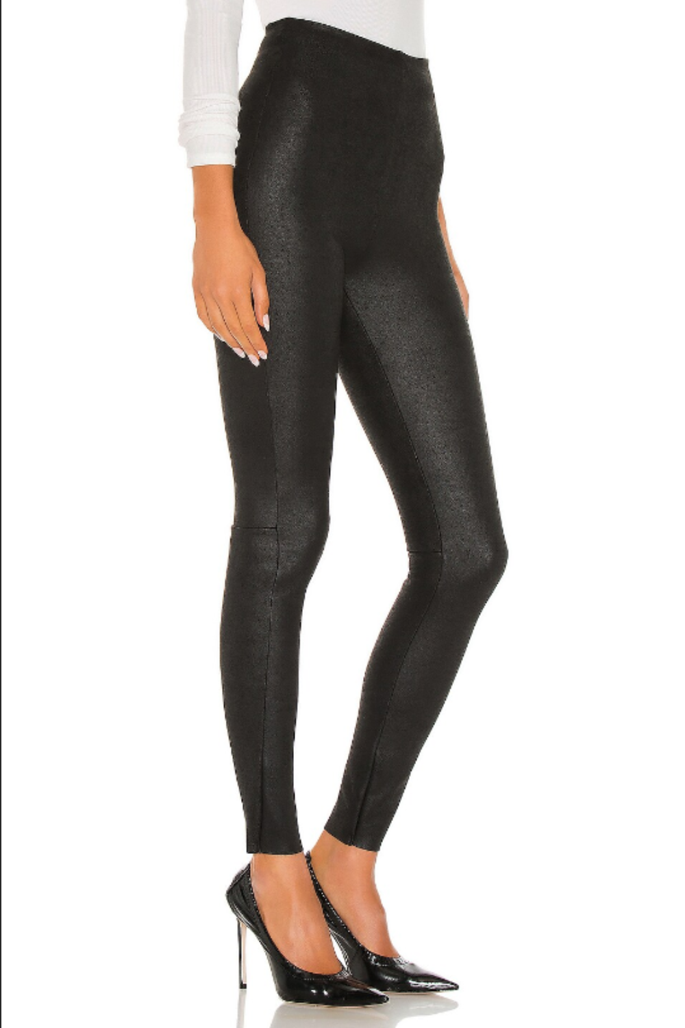 Faux Suede Legging Black