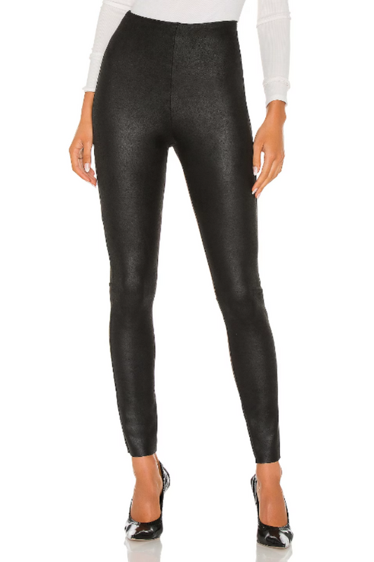 Faux Suede Legging Black