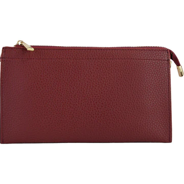 Perfect 3 Pocket Clutch Burgandy