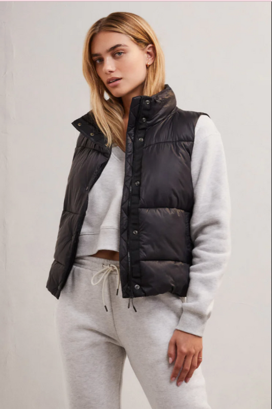 Just Right Puffer Vest Black