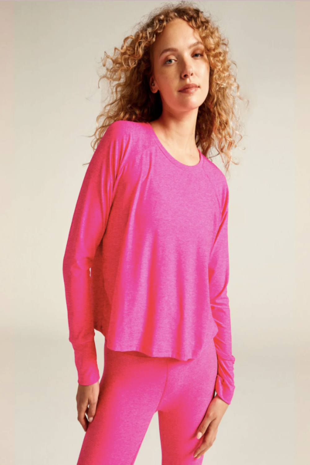 Featherweight Daydreamer Pullover in Pink Punch