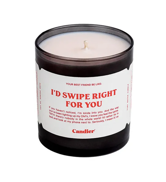 I'd Swipe Right Candle