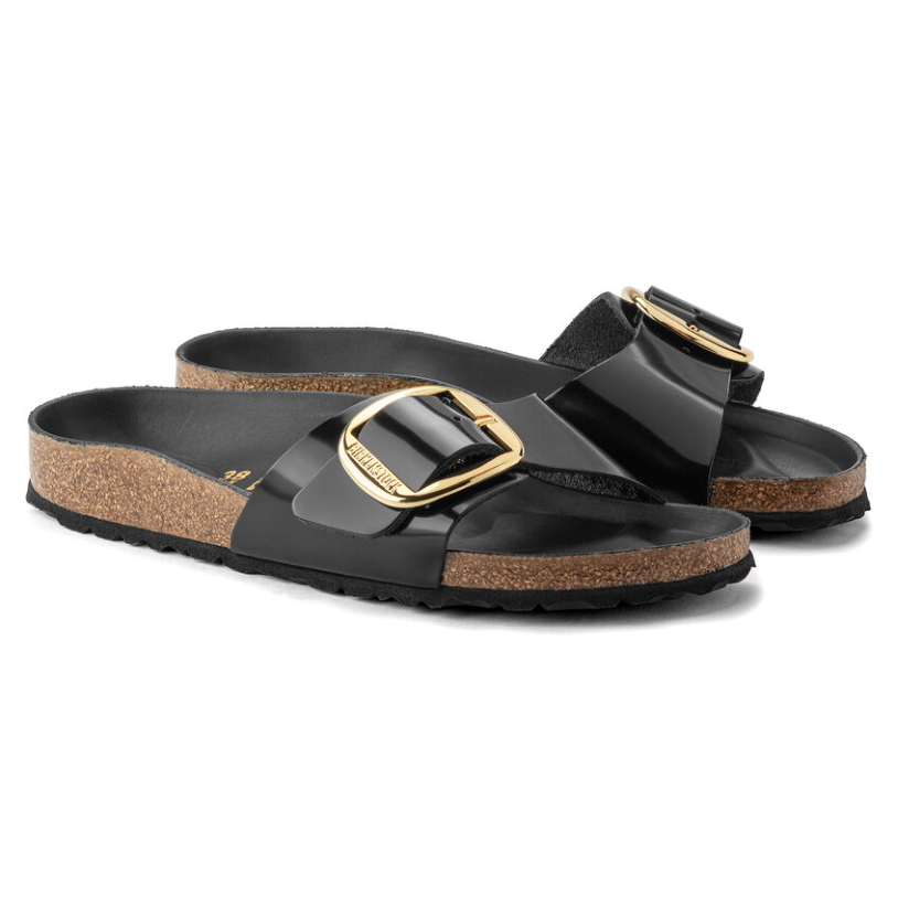 Madrid Big Buckle in  Hi-Shine Black