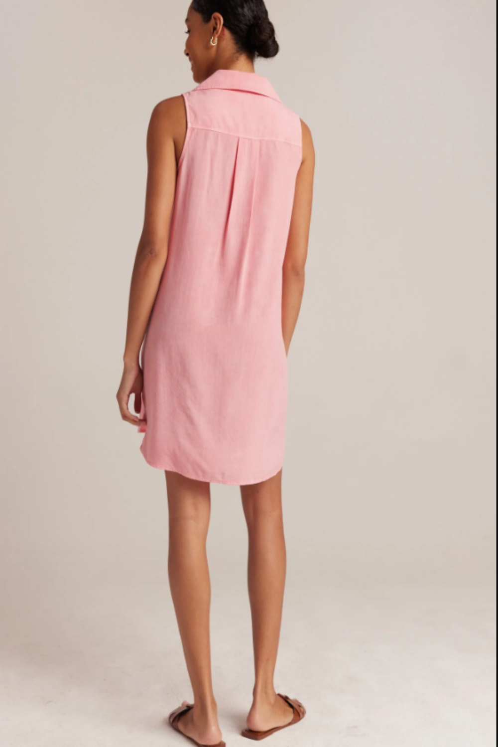 Sleeveless A-line Dress in Blossom Pink