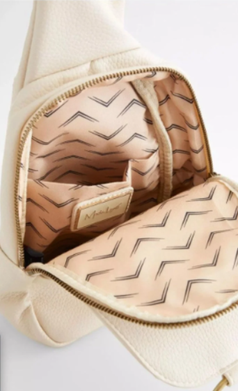 Moda Luxe Regina Belt Bag in Cream