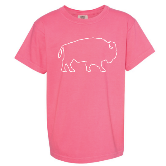 Youth Outline Tee in Crunchberry