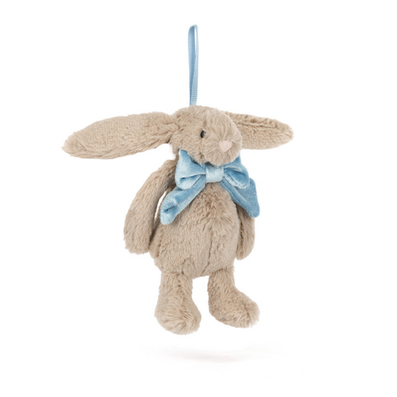 Bashful Beige Bunny Ornament