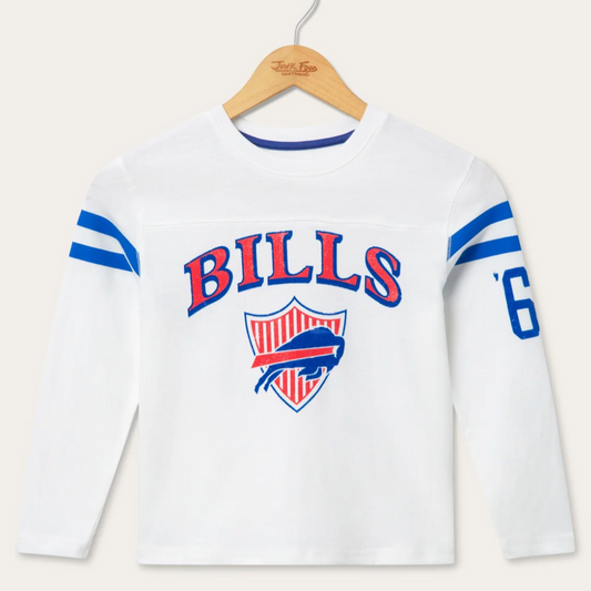 Nfl Kids Striped Yoke Ls Tee
