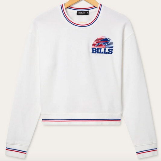 Bills Cropped Striped Rib Fleece
