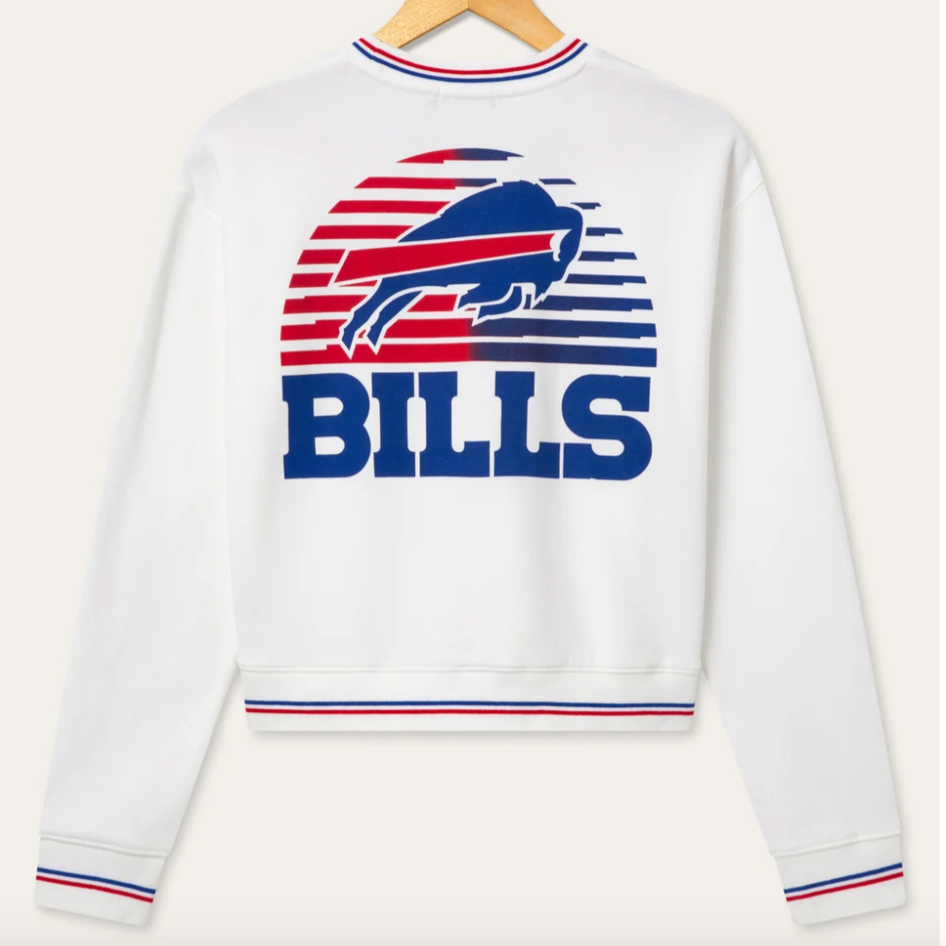 Bills Cropped Striped Rib Fleece