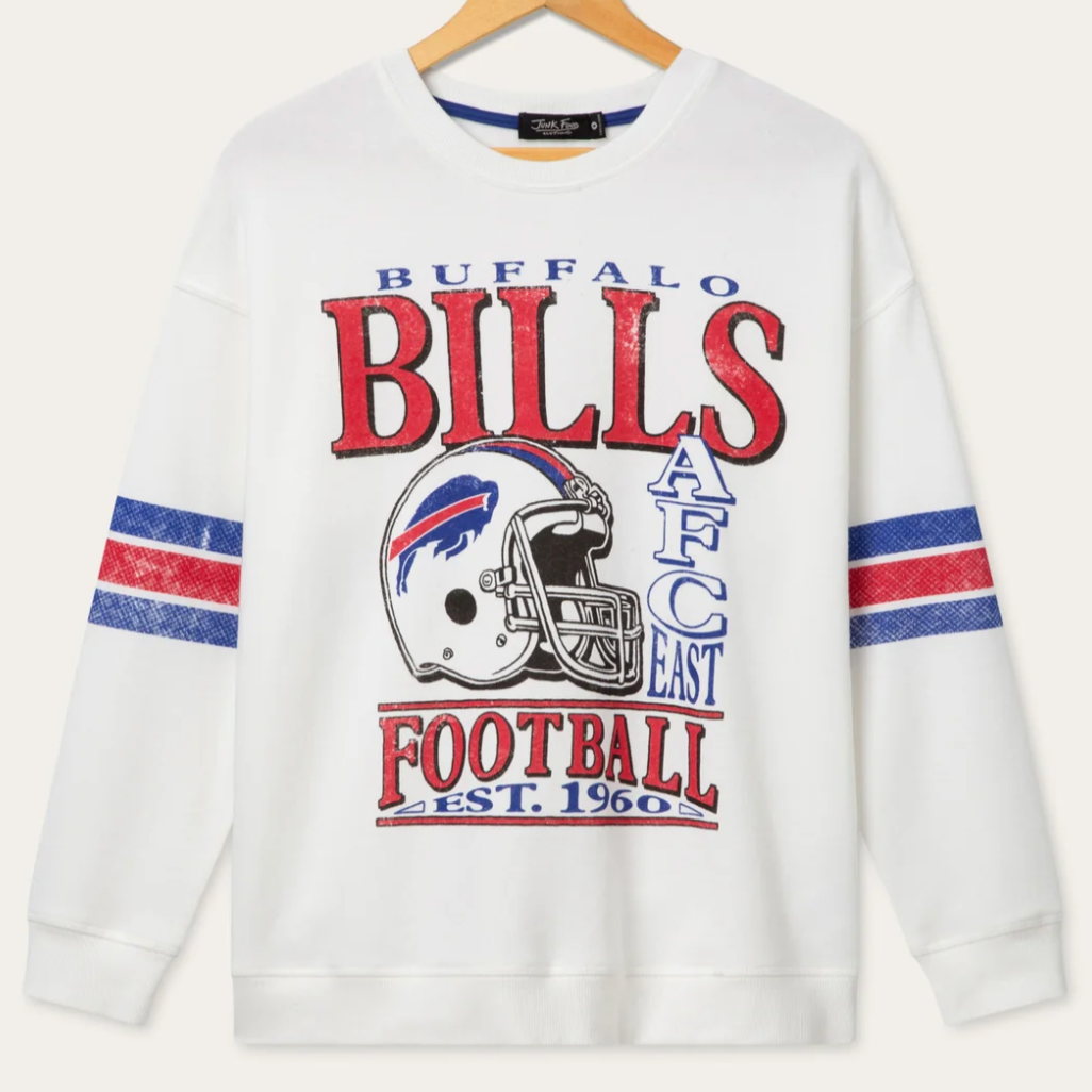 Bills Oversized Striped Fleece