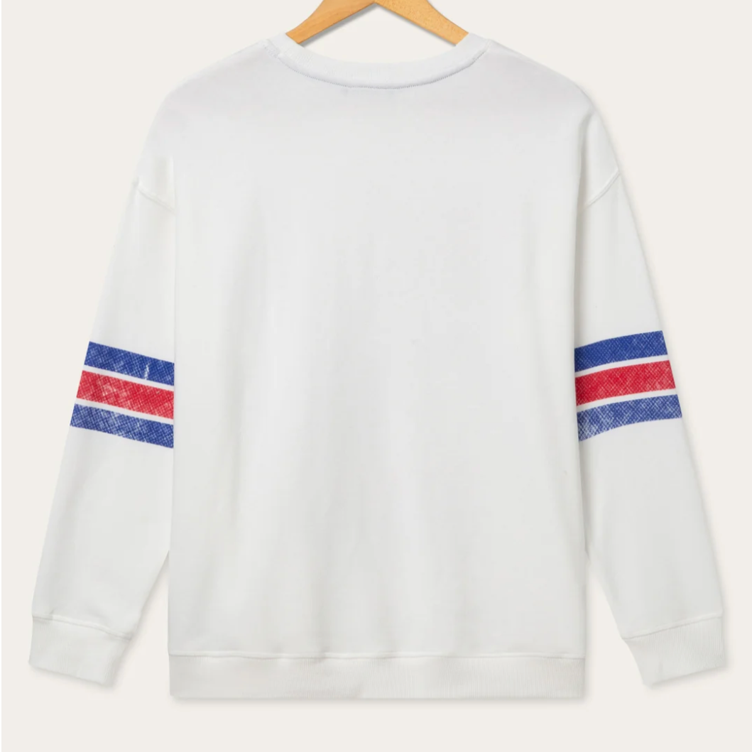 Bills Oversized Striped Fleece