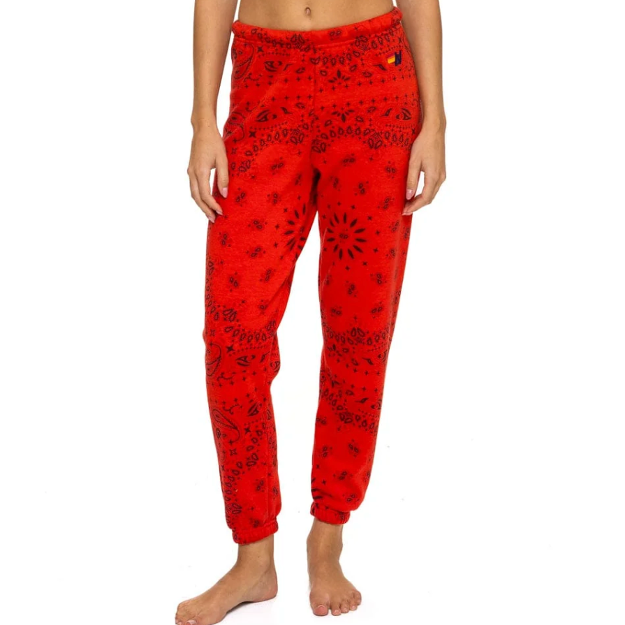 Bandana Sweatpants Red