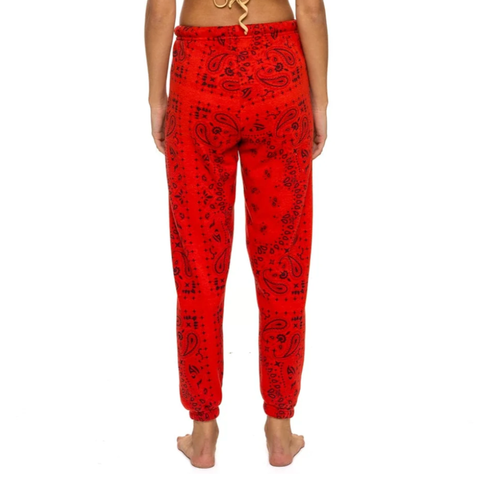 Bandana Sweatpants Red