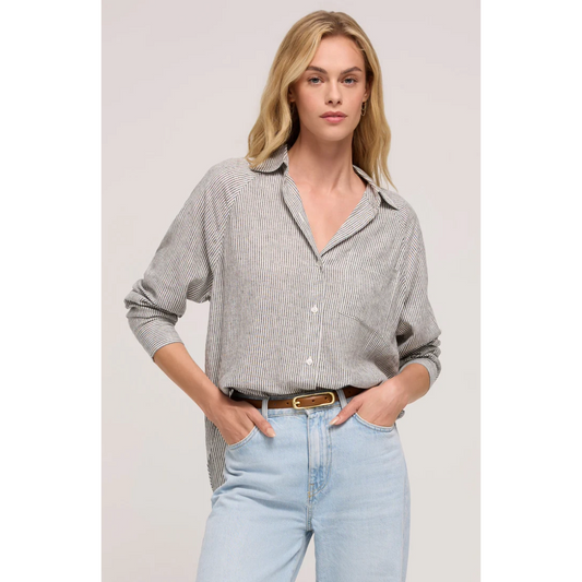 The Perfect Line Top in Sea Salt