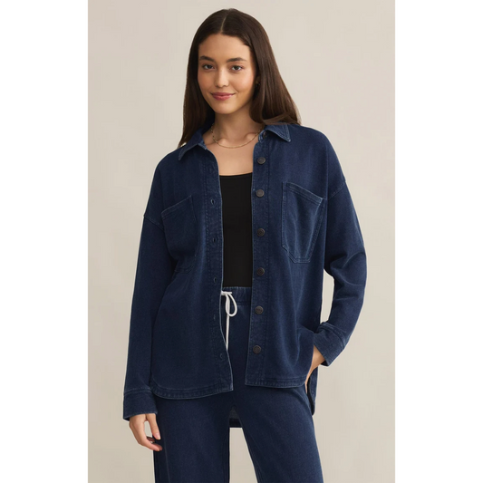 All Day Knit Denim Jacket in Indigo