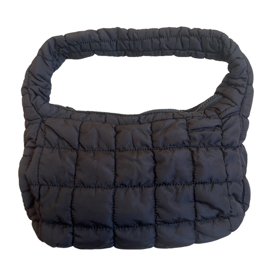 Vegan Carry All Quilt Bag Small in Black