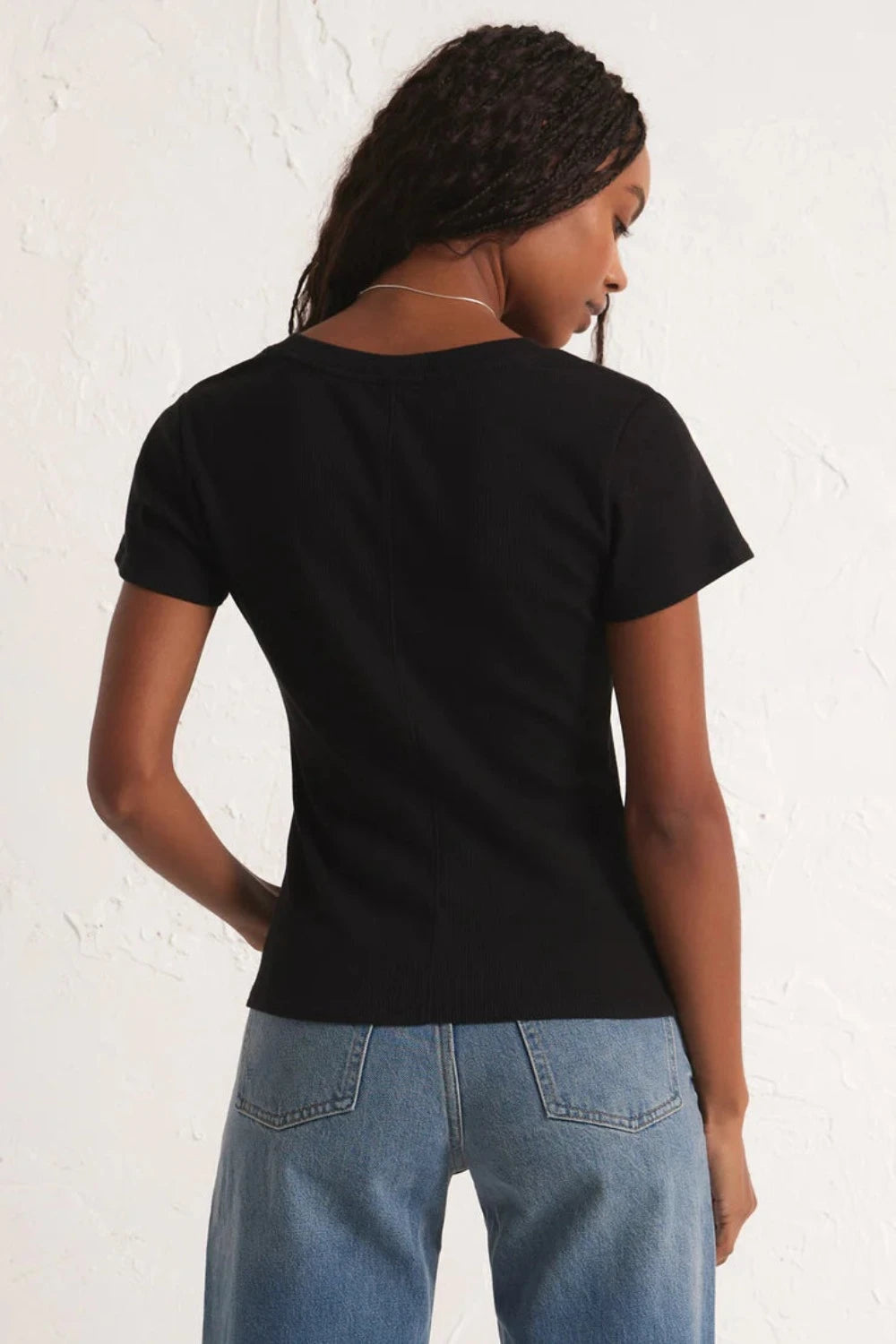 Sirena Short Sleeve Tee in Black